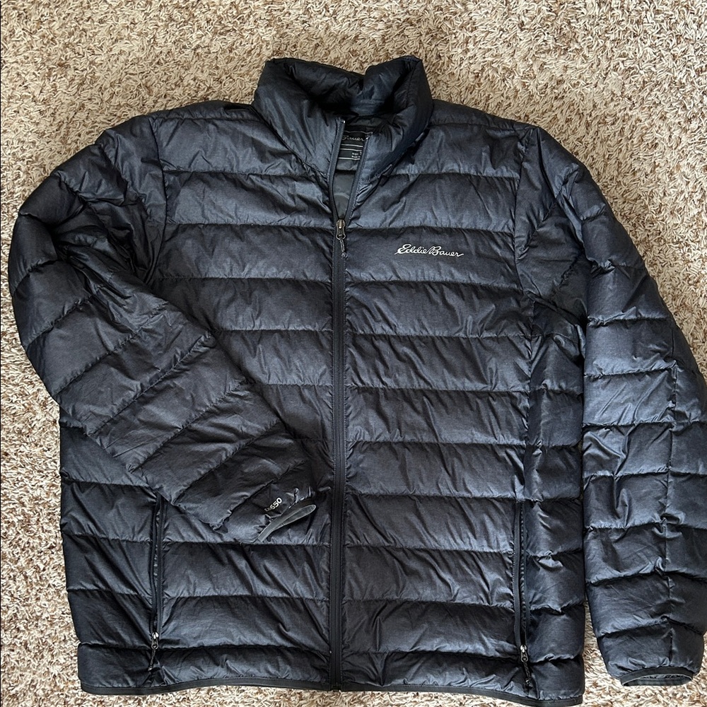 Eddie Bauer Men's Dark Gray Puffer Jacket